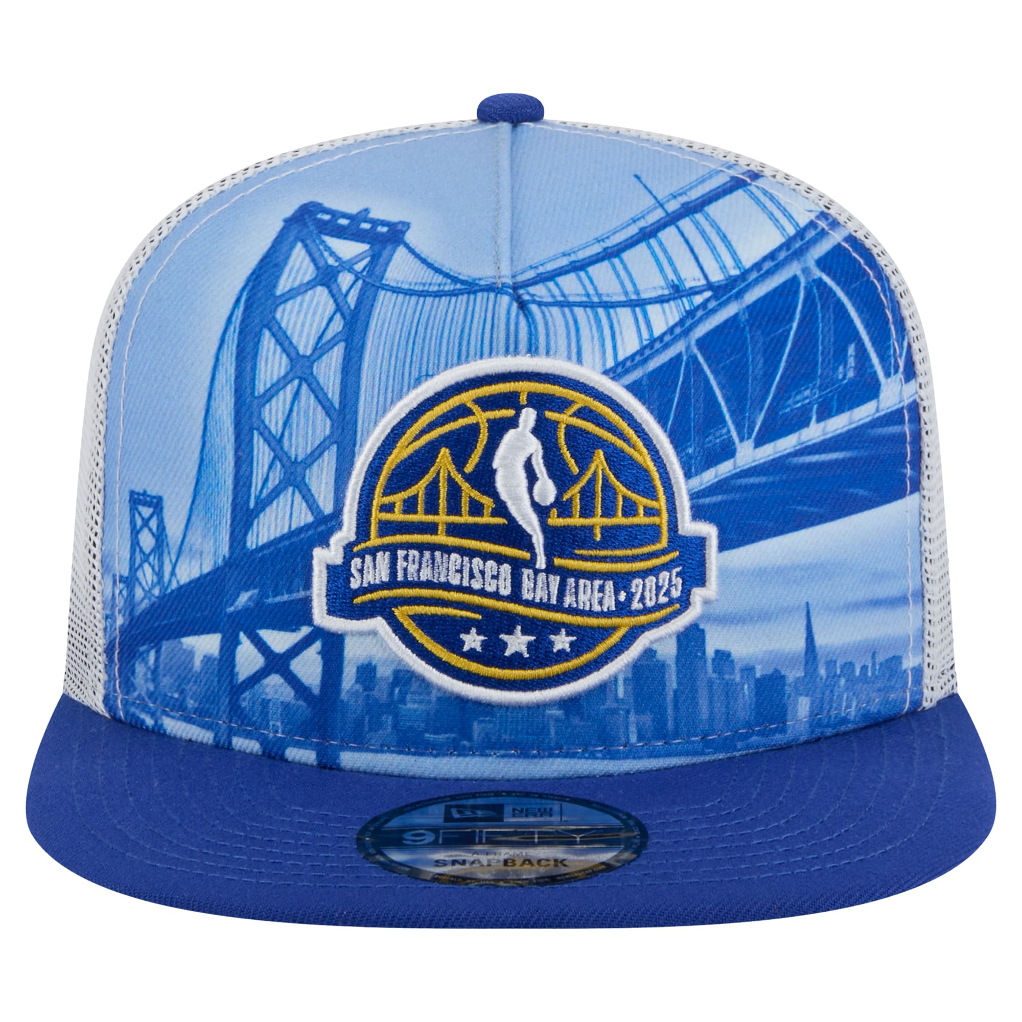 Oklahoma City Thunder mens 2025 nba all-star game new era whiteroyal scenic golden gate a-frame 9fifty snapback hat | NBA Store