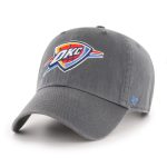 Oklahoma City Thunder mens oklahoma city thunder 47 charcoal core clean up adjustable hat | NBA Store