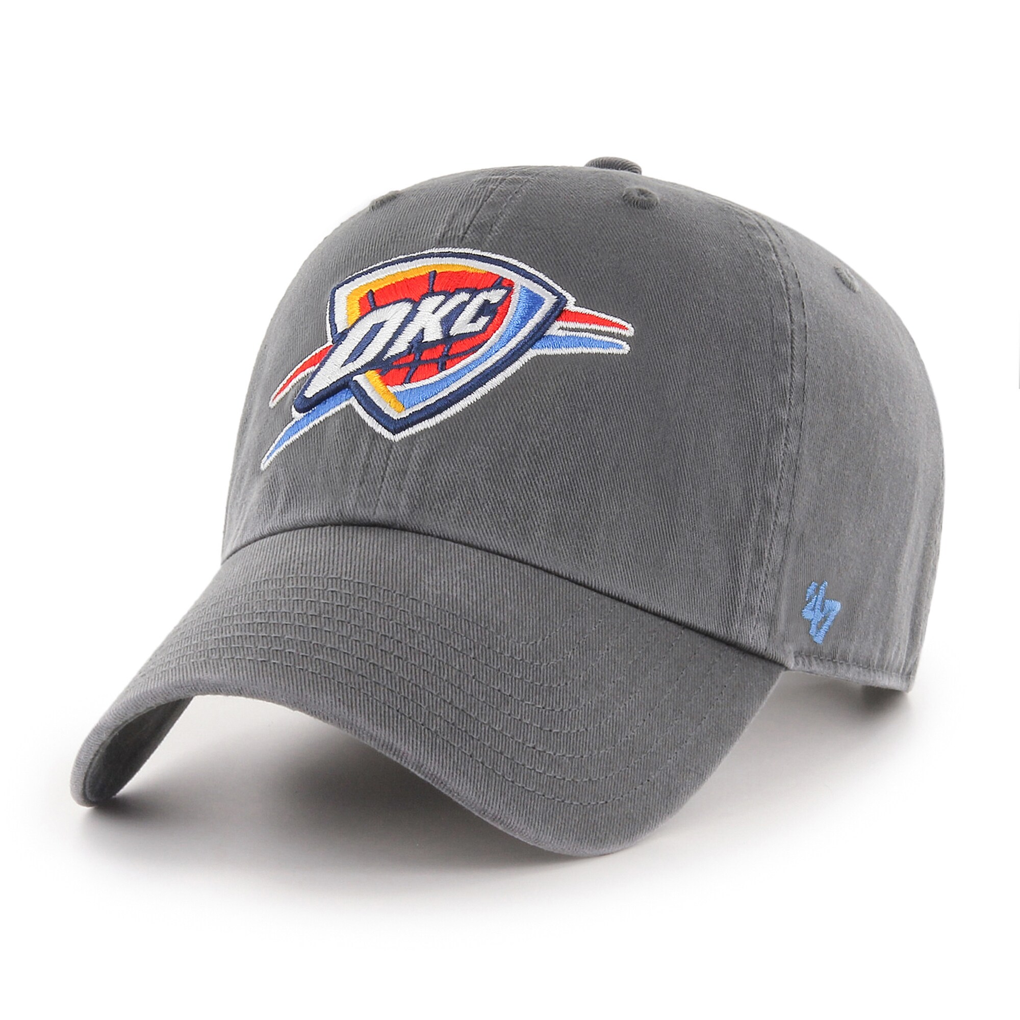 Oklahoma City Thunder mens oklahoma city thunder 47 charcoal core clean up adjustable hat | NBA Store