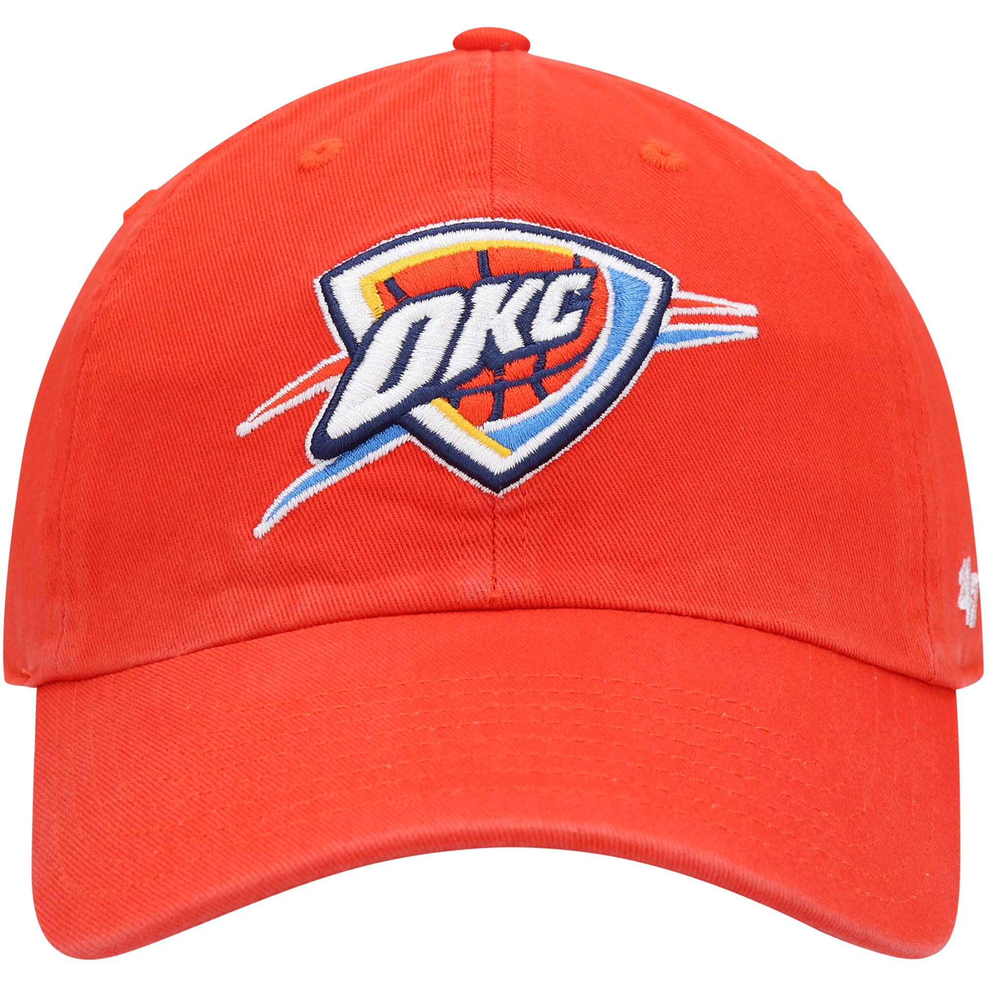 Oklahoma City Thunder mens oklahoma city thunder 47 orange team clean up adjustable hat | NBA Store