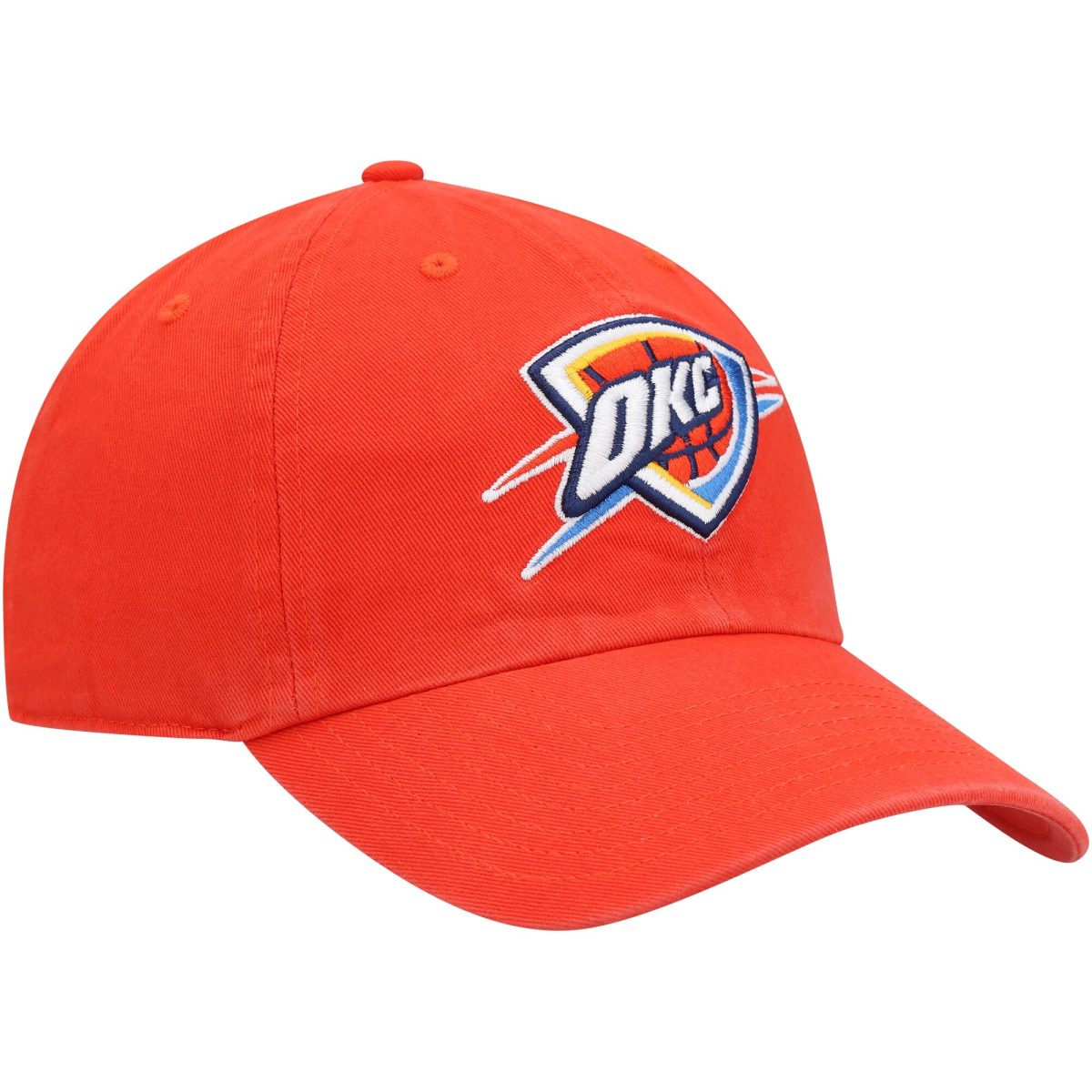 Oklahoma City Thunder mens oklahoma city thunder 47 orange team clean up adjustable hat | NBA Store