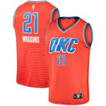 Oklahoma City Thunder mens oklahoma city thunder aaron wiggins fanatics orange fast break replica player jersey – statement edition | NBA Store