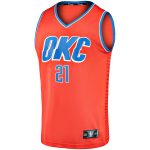 Oklahoma City Thunder mens oklahoma city thunder aaron wiggins fanatics orange fast break replica player jersey – statement edition | NBA Store