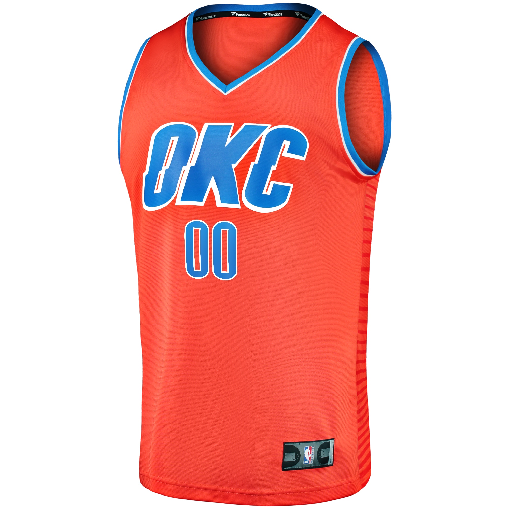 Oklahoma City Thunder mens oklahoma city thunder fanatics orange fast break custom replica jersey – statement edition | NBA Store