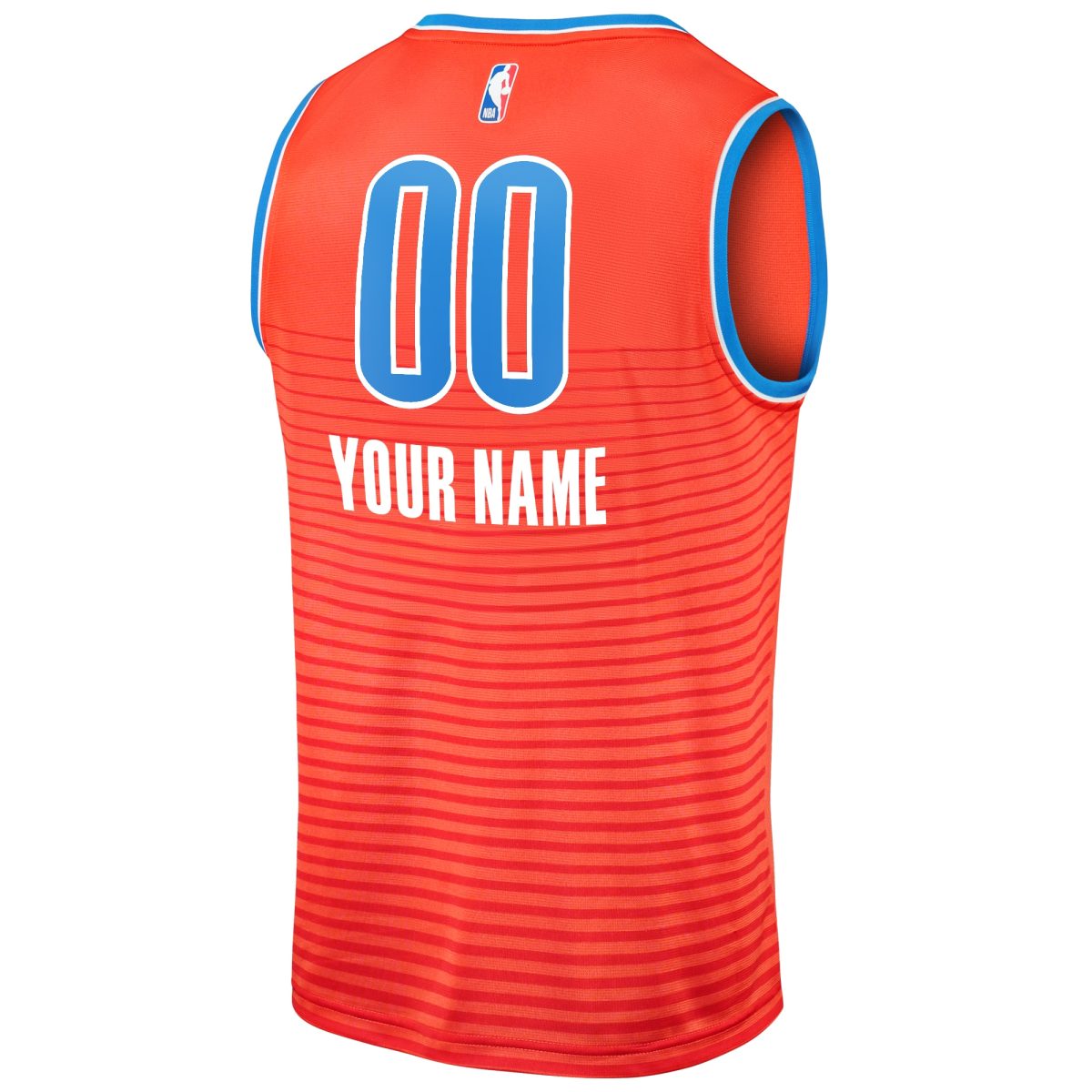 Oklahoma City Thunder mens oklahoma city thunder fanatics orange fast break custom replica jersey – statement edition | NBA Store