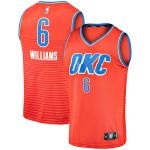 Oklahoma City Thunder mens oklahoma city thunder jaylin williams fanatics orange fast break replica player jersey – statement edition | NBA Store