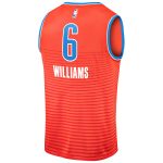 Oklahoma City Thunder mens oklahoma city thunder jaylin williams fanatics orange fast break replica player jersey – statement edition | NBA Store