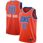 Oklahoma City Thunder mens oklahoma city thunder jordan brand orange swingman custom jersey – statement edition | NBA Store
