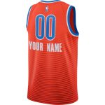 Oklahoma City Thunder mens oklahoma city thunder jordan brand orange swingman custom jersey – statement edition | NBA Store