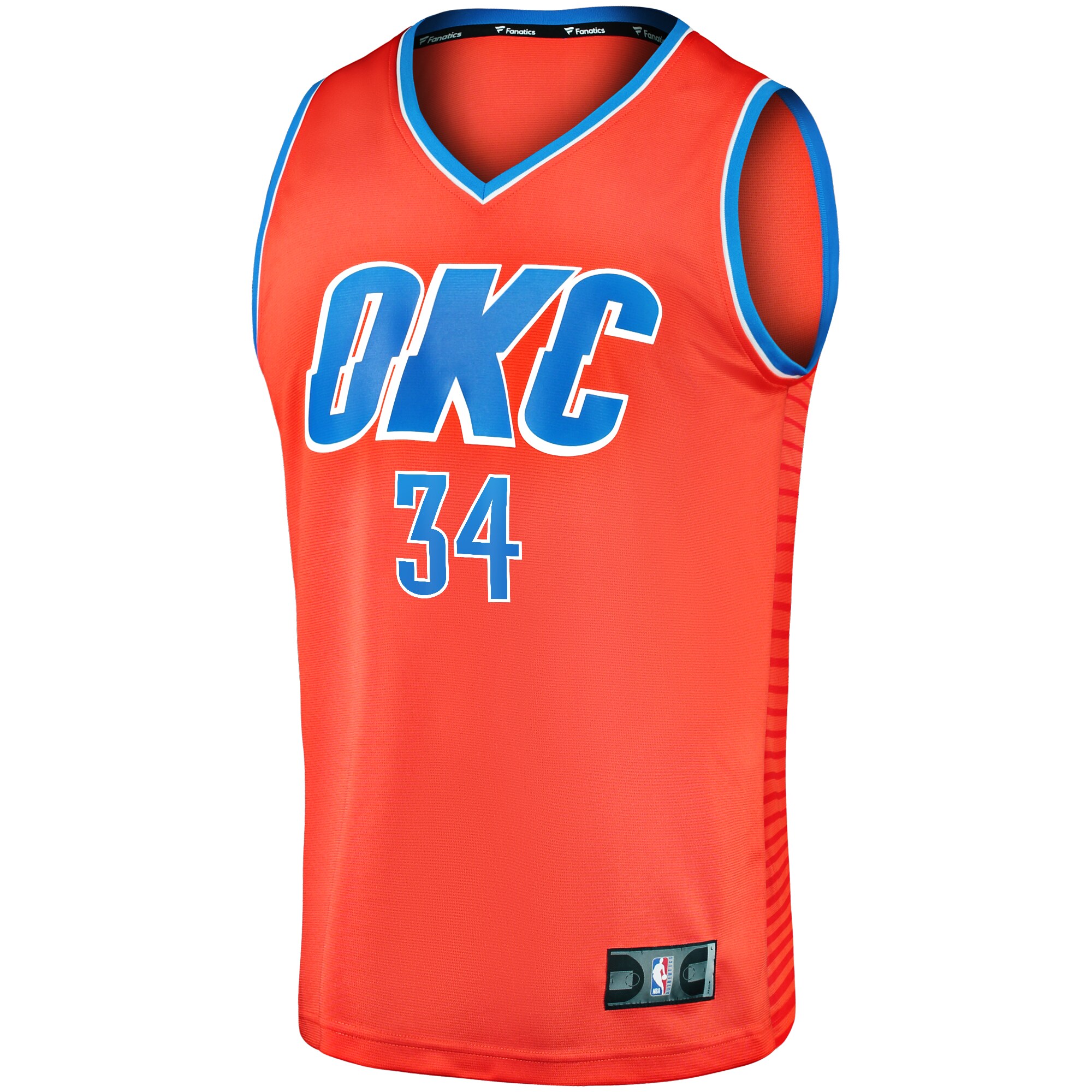 Oklahoma City Thunder mens oklahoma city thunder kenrich williams fanatics orange fast break replica player jersey – statement edition | NBA Store