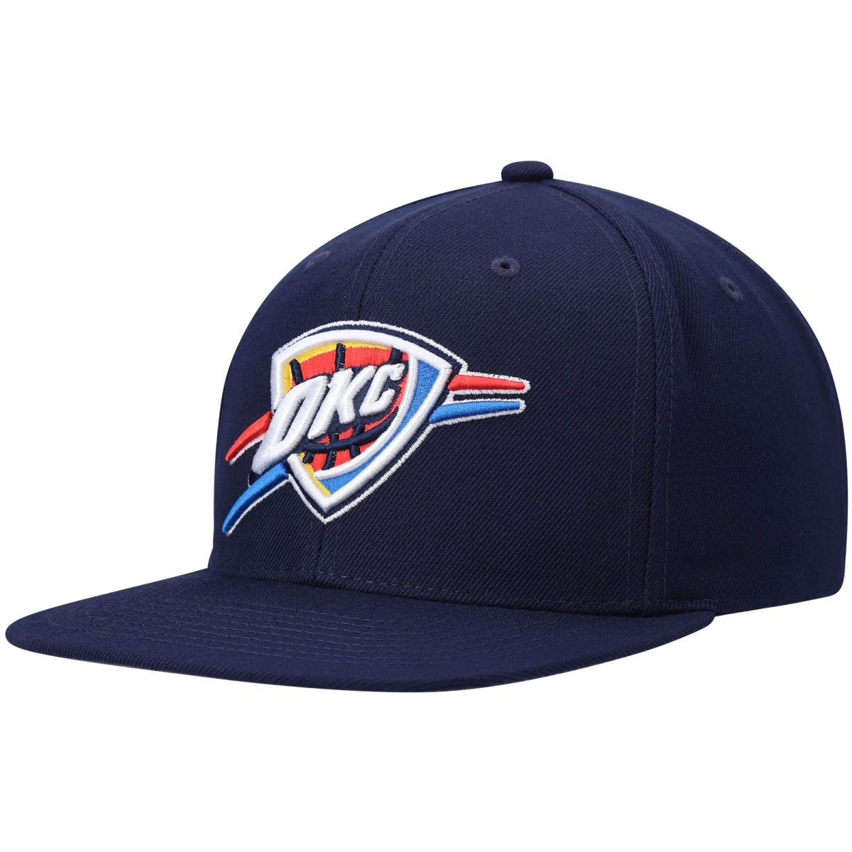 Oklahoma City Thunder mens oklahoma city thunder mitchell  ness navy ground 2.0 snapback hat | NBA Store