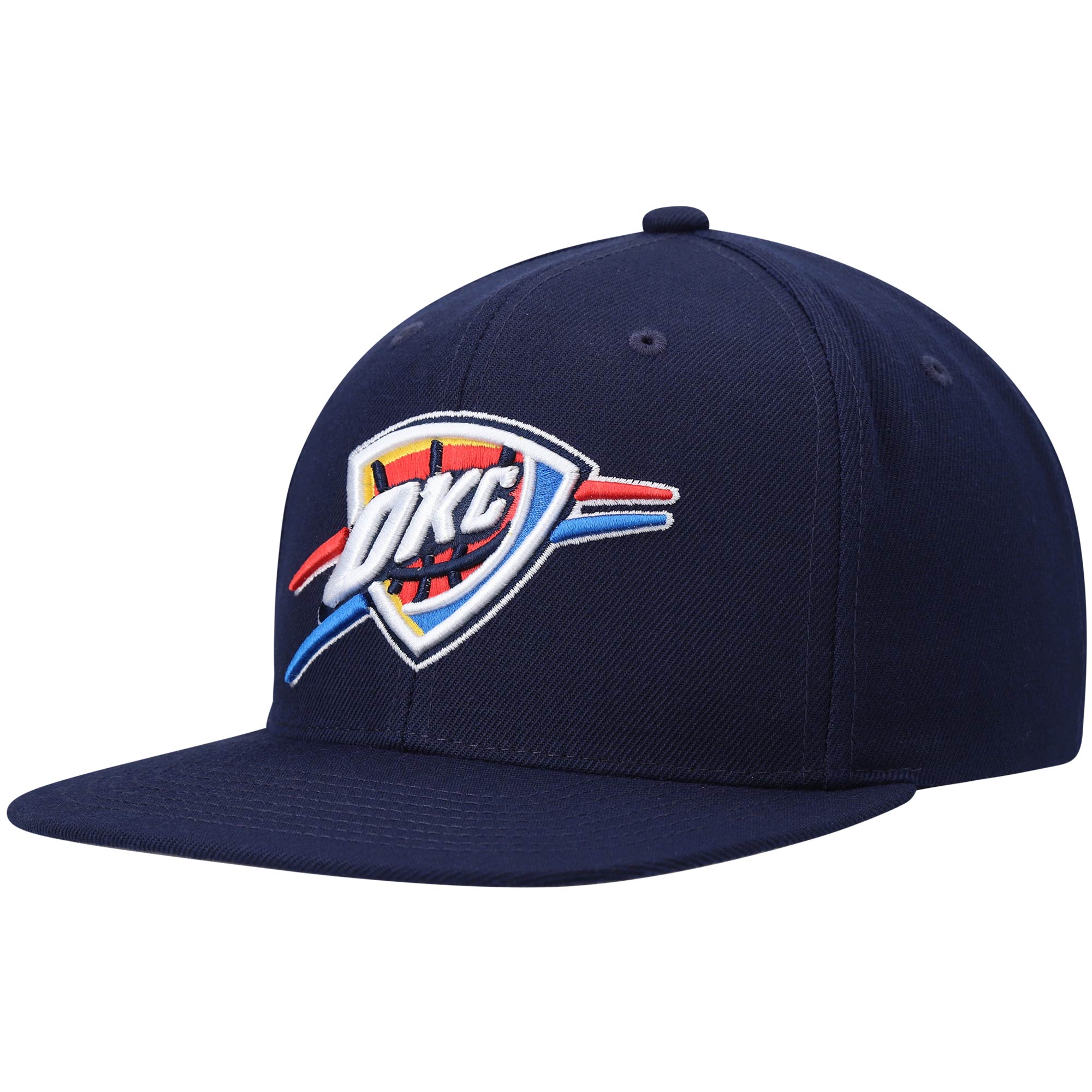 Oklahoma City Thunder mens oklahoma city thunder mitchell  ness navy ground 2.0 snapback hat | NBA Store