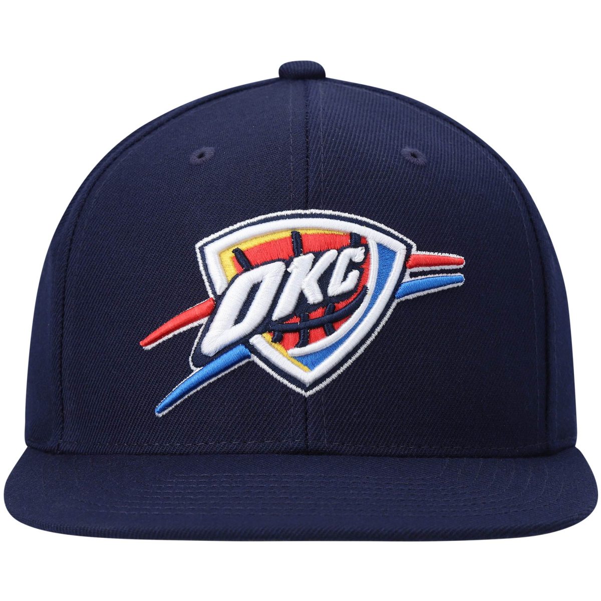 Oklahoma City Thunder mens oklahoma city thunder mitchell  ness navy ground 2.0 snapback hat | NBA Store