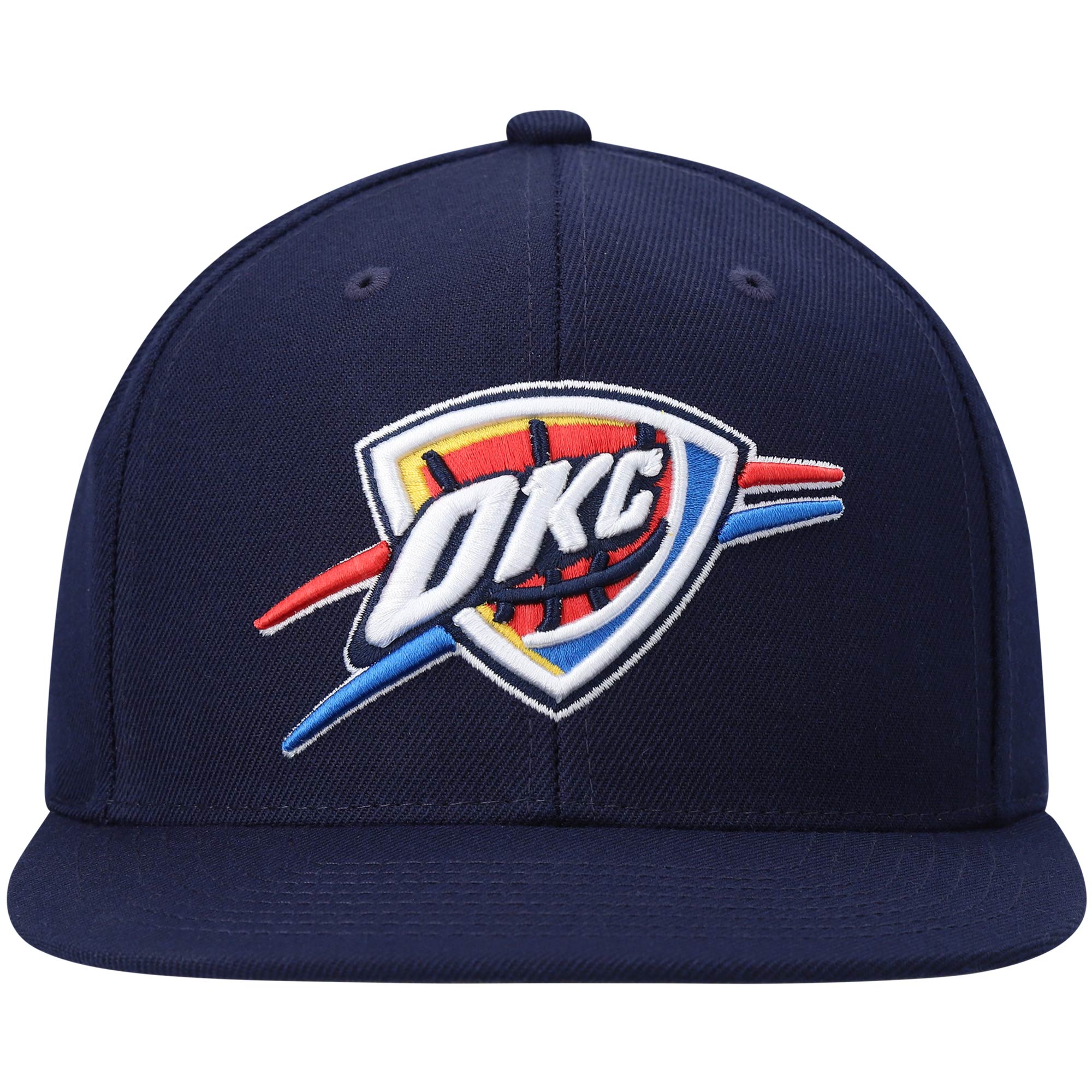Oklahoma City Thunder mens oklahoma city thunder mitchell  ness navy ground 2.0 snapback hat | NBA Store