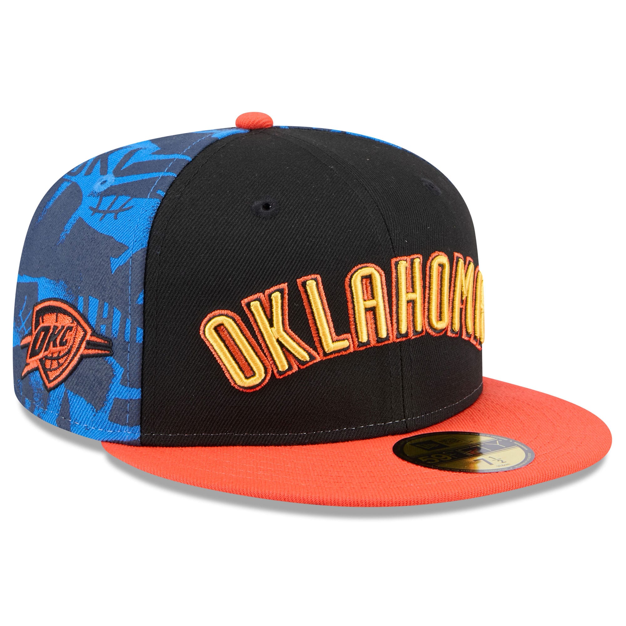 Oklahoma City Thunder mens oklahoma city thunder new era black 202425 city edition 59fifty fitted hat | NBA Store