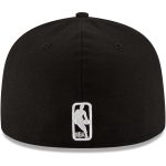Oklahoma City Thunder mens oklahoma city thunder new era black black  white logo 59fifty fitted hat | NBA Store