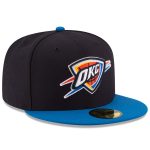 Oklahoma City Thunder mens oklahoma city thunder new era blackroyal official team color 2tone 59fifty fitted hat | NBA Store