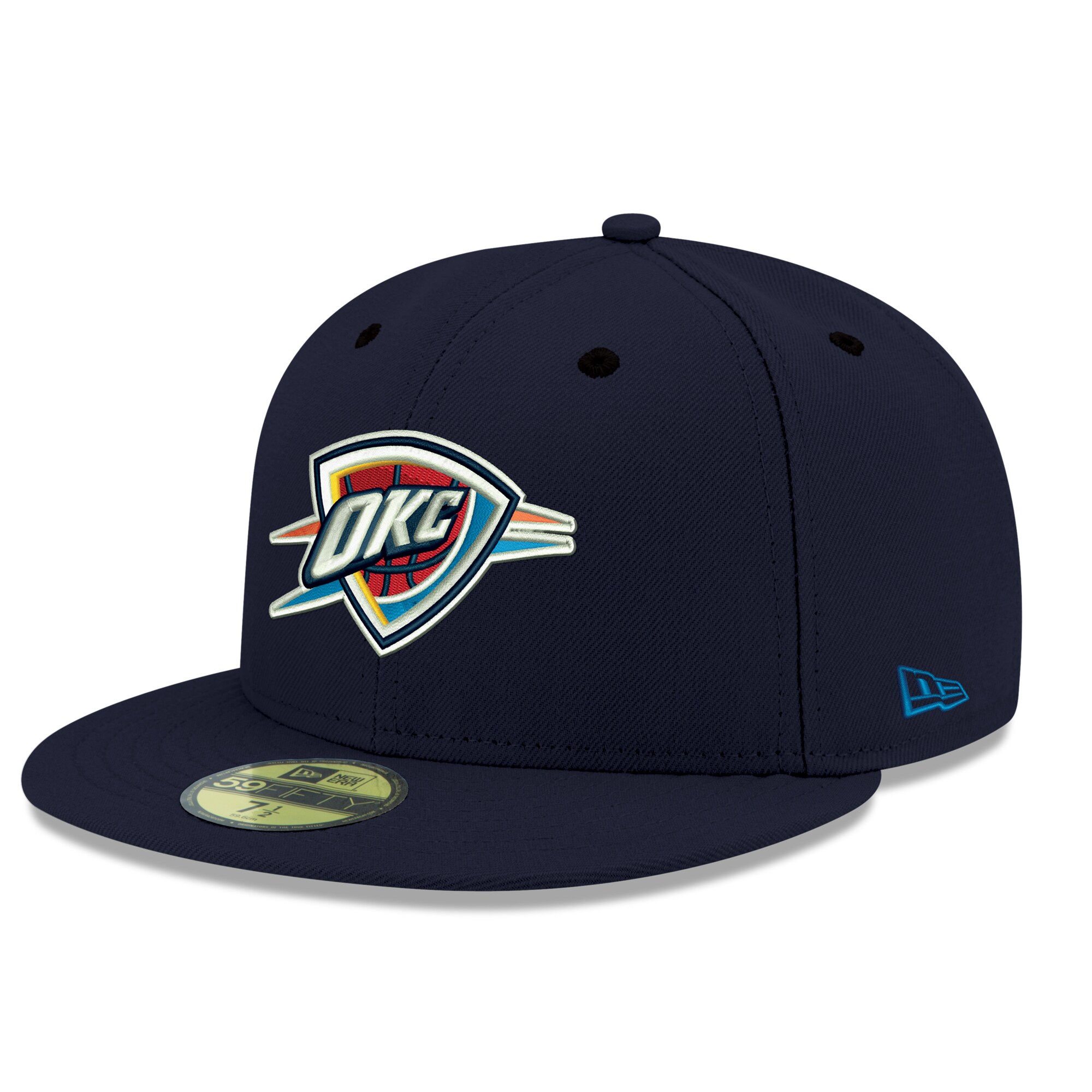 Oklahoma City Thunder mens oklahoma city thunder new era navy official team color 59fifty fitted hat | NBA Store
