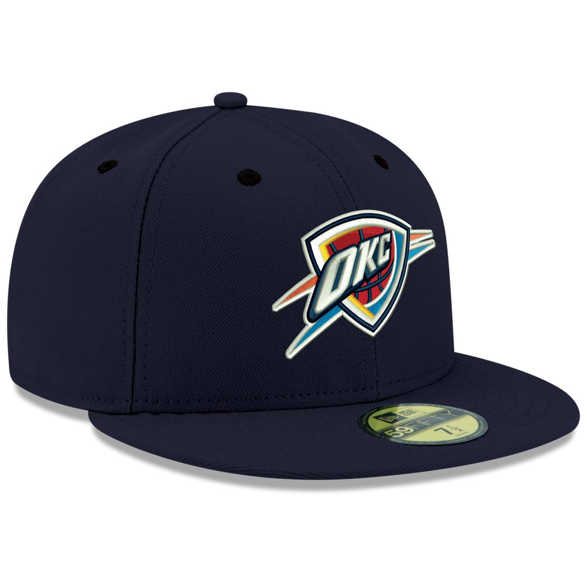 Oklahoma City Thunder mens oklahoma city thunder new era navy official team color 59fifty fitted hat | NBA Store