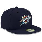 Oklahoma City Thunder mens oklahoma city thunder new era navy official team color 59fifty fitted hat | NBA Store