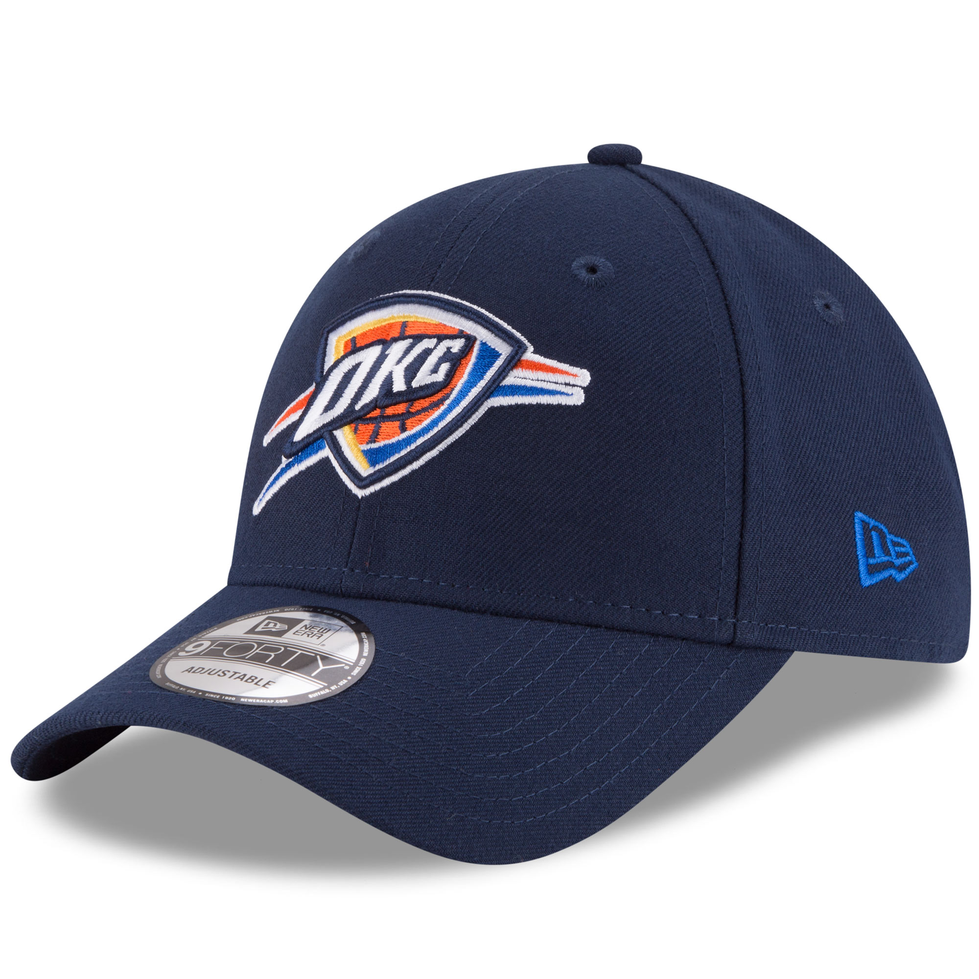 Oklahoma City Thunder mens oklahoma city thunder new era navy official team color 9forty adjustable hat | NBA Store