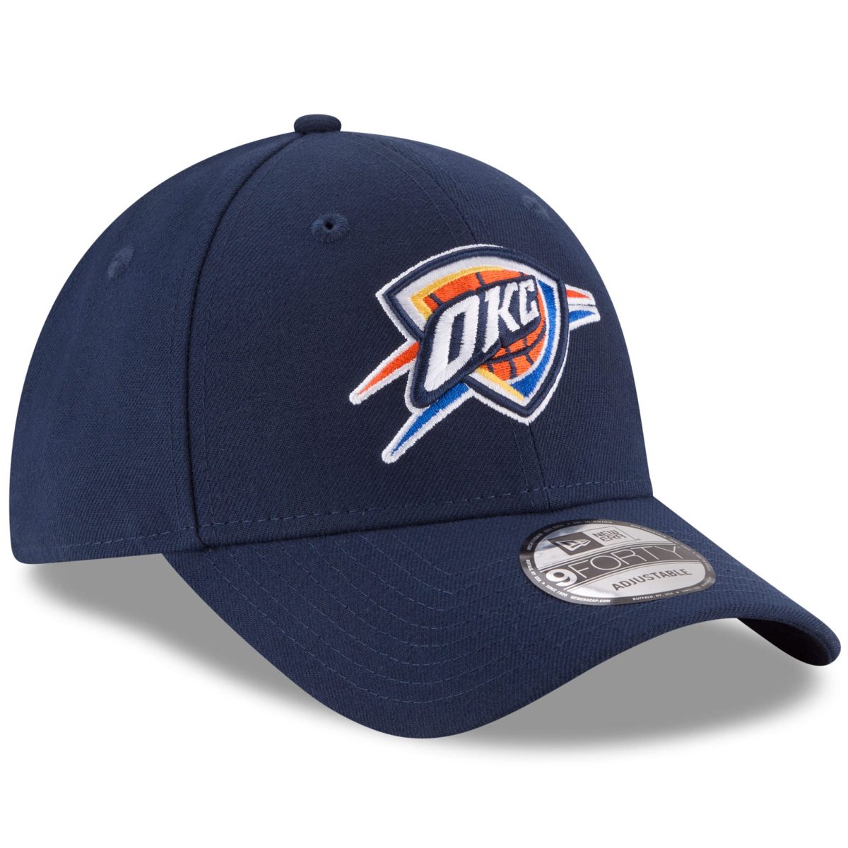 Oklahoma City Thunder mens oklahoma city thunder new era navy official team color 9forty adjustable hat | NBA Store