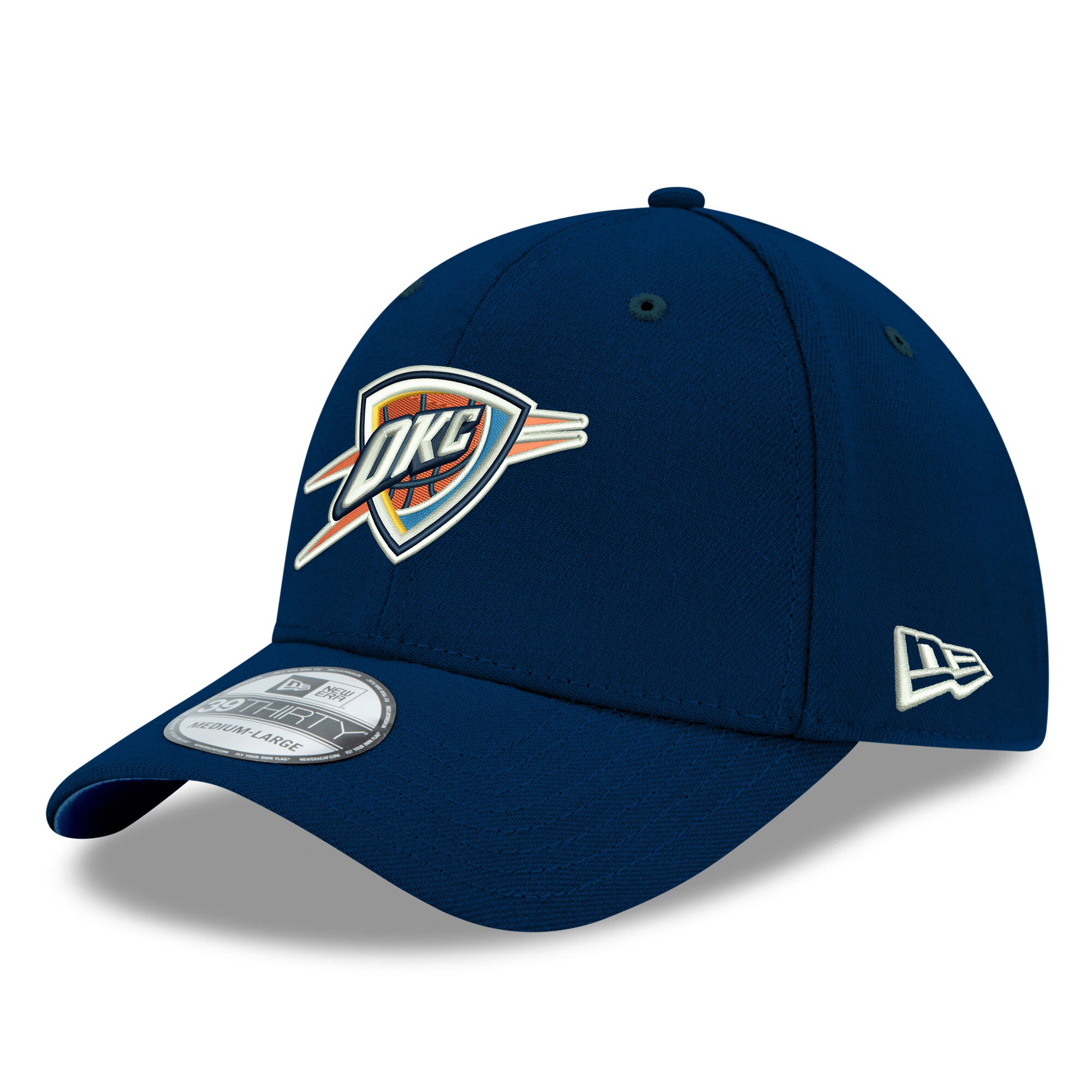 Oklahoma City Thunder mens oklahoma city thunder new era navy team classic 39thirty flex hat | NBA Store