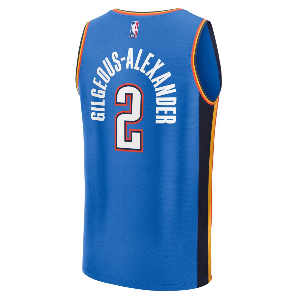 Oklahoma City Thunder mens oklahoma city thunder shai gilgeous-alexander fanatics blue big  tall fast break jersey – icon edition | NBA Store