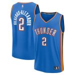 Oklahoma City Thunder mens oklahoma city thunder shai gilgeous-alexander fanatics blue fast break replica player jersey – icon edition | NBA Store