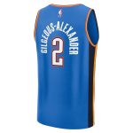 Oklahoma City Thunder mens oklahoma city thunder shai gilgeous-alexander fanatics blue fast break replica player jersey – icon edition | NBA Store