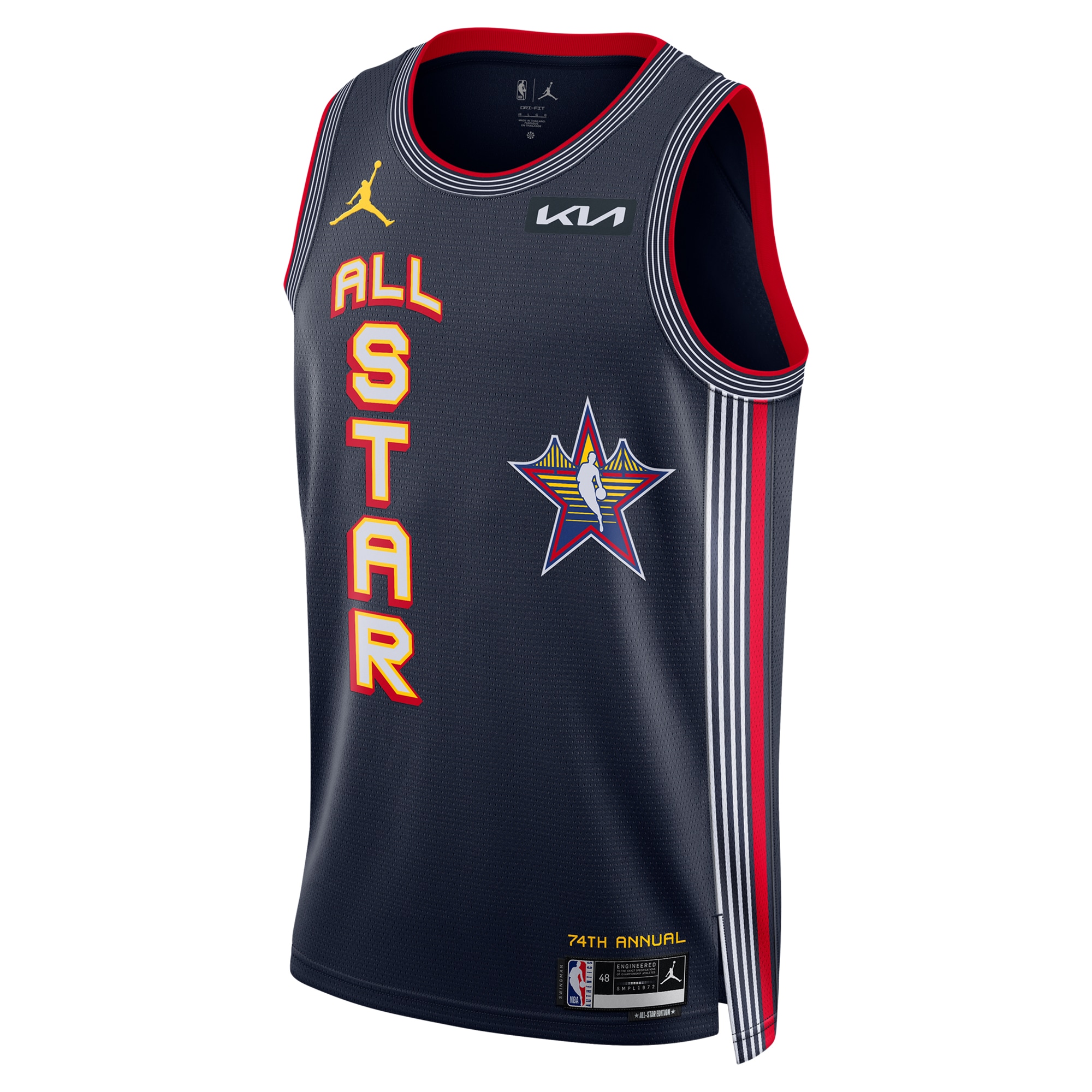 Oklahoma City Thunder unisex jordan brand navy 2025 nba all-star game swingman pick-a-player jersey | NBA Store