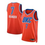 Oklahoma City Thunder unisex oklahoma city thunder chet holmgren jordan brand orange swingman jersey – statement edition | NBA Store