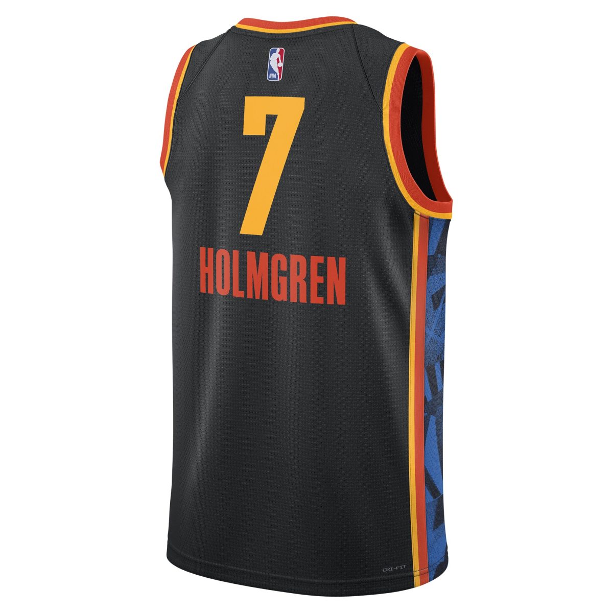 Oklahoma City Thunder unisex oklahoma city thunder chet holmgren nike black 202425 swingman player jersey – city edition | NBA Store