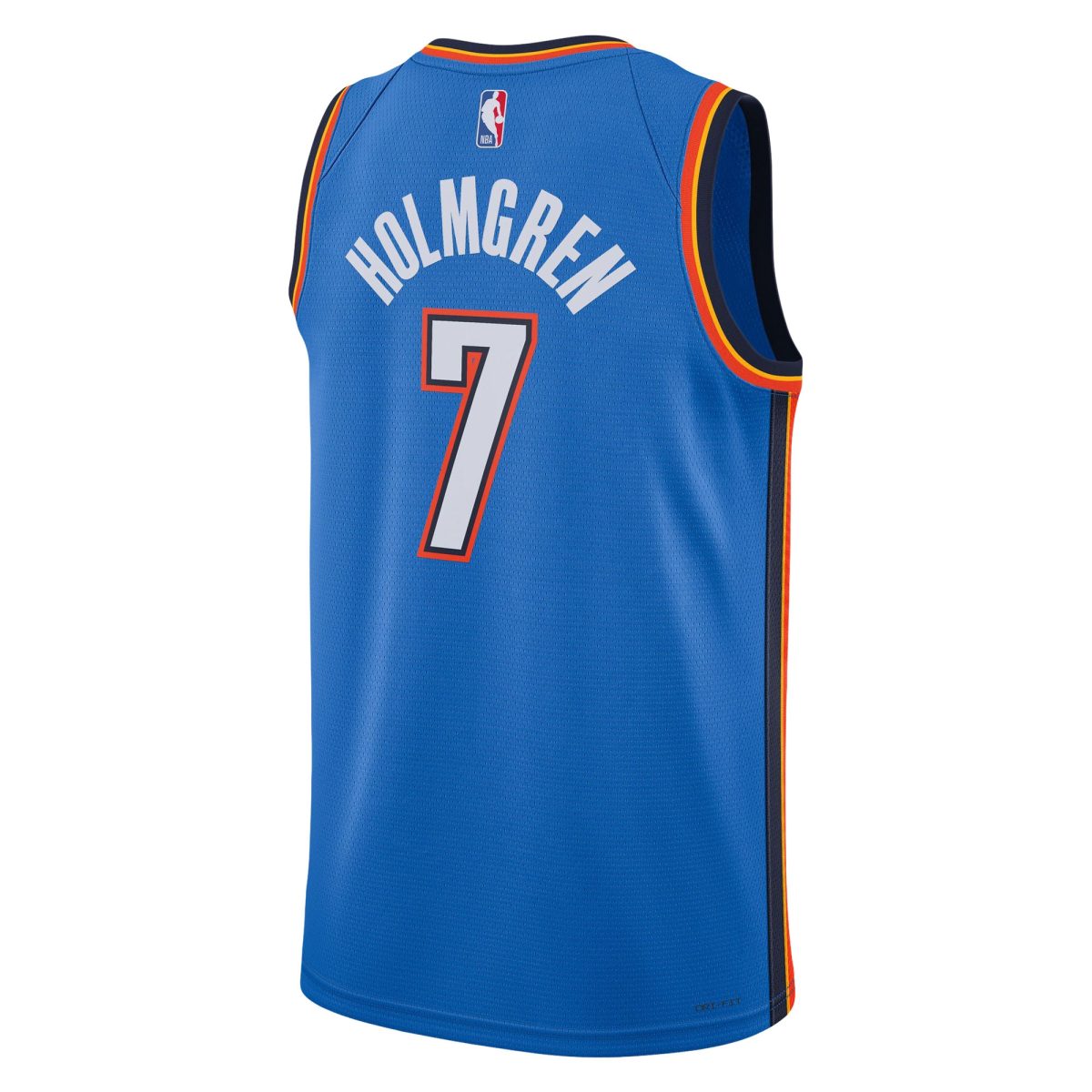 Oklahoma City Thunder unisex oklahoma city thunder chet holmgren nike blue 2022 nba draft first round pick player swingman jersey – icon edition | NBA Store