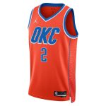 Oklahoma City Thunder unisex oklahoma city thunder shai gilgeous-alexander jordan brand orange swingman jersey – statement edition | NBA Store