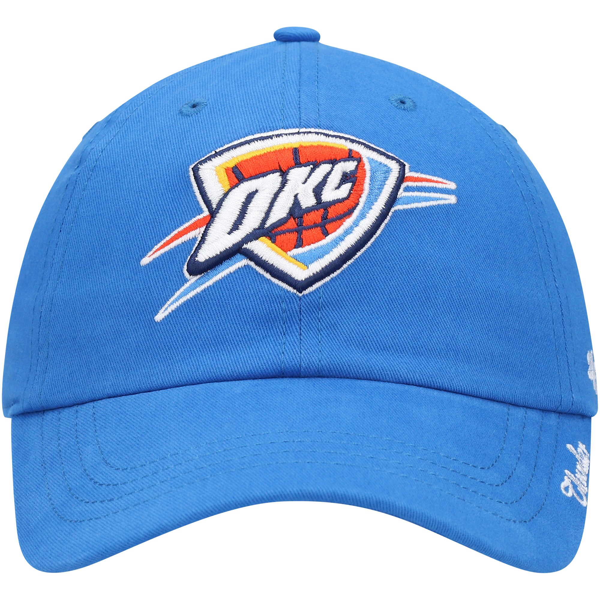 Oklahoma City Thunder womens oklahoma city thunder 47 blue miata clean up logo adjustable hat | NBA Store