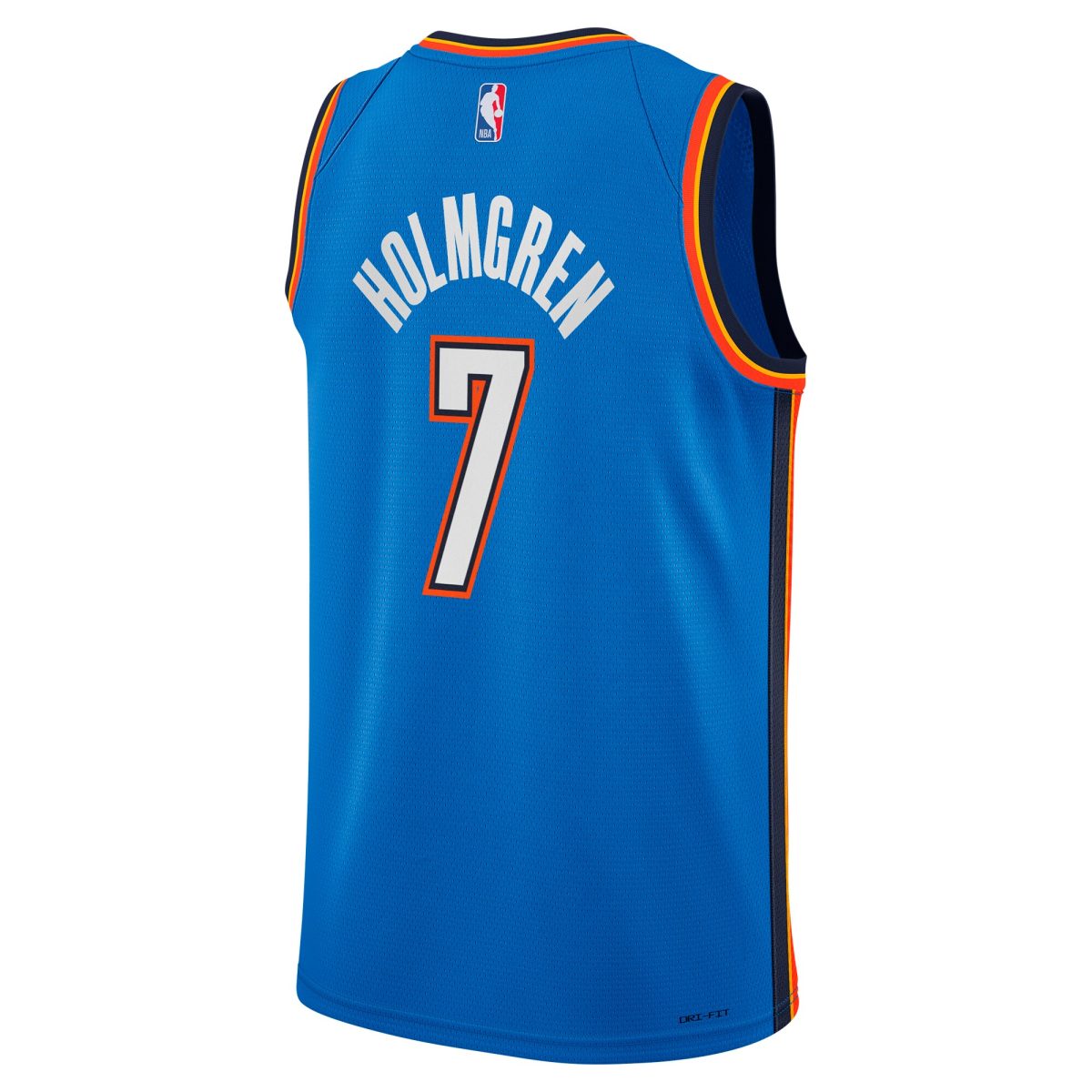 Oklahoma City Thunder youth oklahoma city thunder chet holmgren nike blue swingman jersey – icon edition | NBA Store