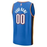 Oklahoma City Thunder youth oklahoma city thunder fanatics blue fast break custom replica jersey – icon edition | NBA Store