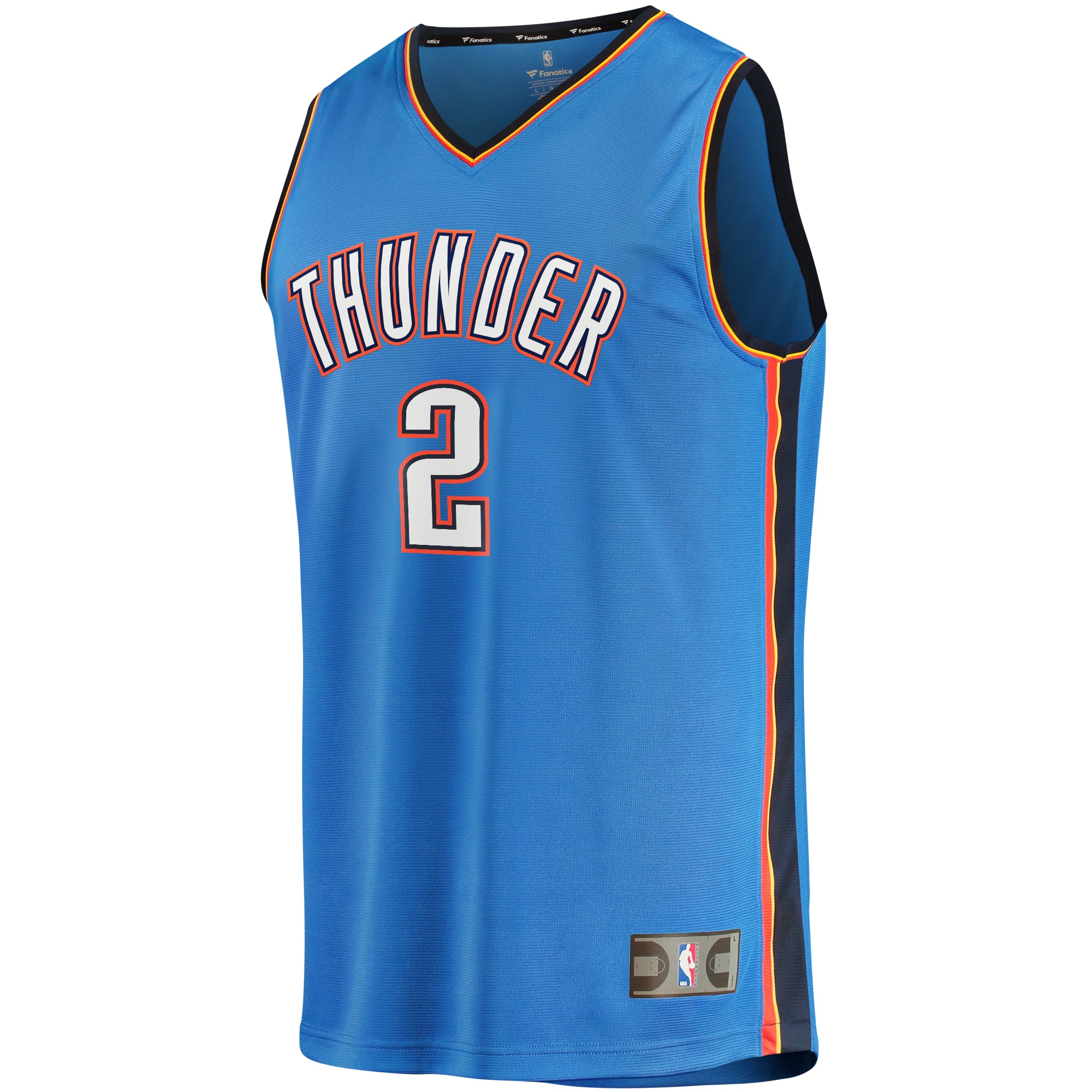 Oklahoma City Thunder youth oklahoma city thunder shai gilgeous-alexander fanatics blue fast break player jersey – icon edition | NBA Store