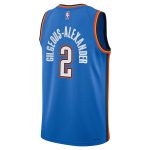 Oklahoma City Thunder youth oklahoma city thunder shai gilgeous-alexander nike blue swingman jersey – icon edition | NBA Store